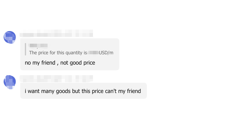 Customer Inquiries Regarding Pricing