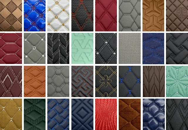 embroidery leather for car mat
