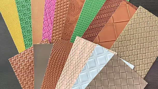 PVC leather texture designs