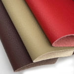 Four pieces of textured 134 grain microfiber leather