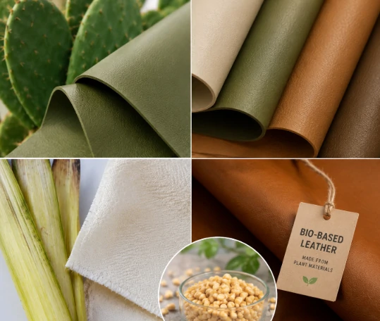 Vegan leather manufacturing and plant-based materials