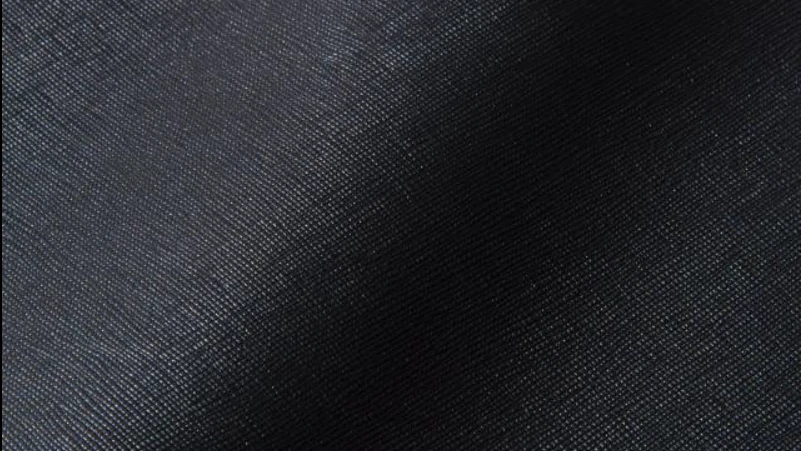 Cross grain texture on PU leather for wallet manufacturing