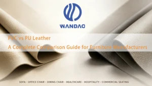 PVC vs PU leather comparison showing material structure, appearance, durability, and common applications