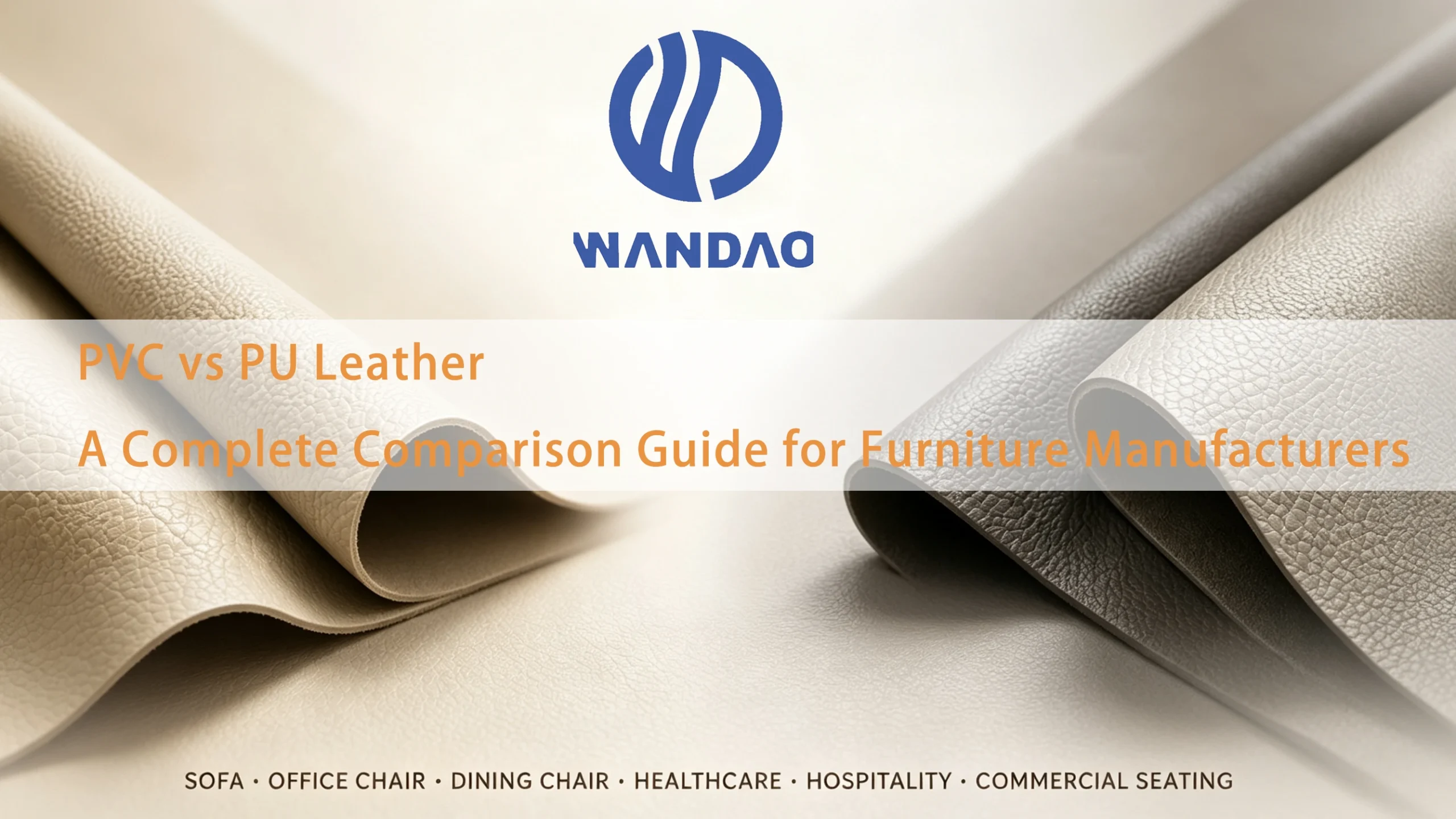 PVC vs PU leather comparison showing material structure, appearance, durability, and common applications
