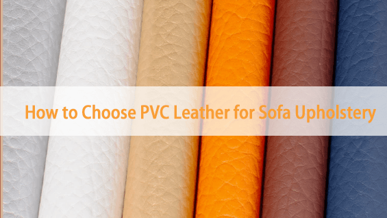 Lychee grain PVC leather rolls with classic textured surface, neatly rolled and displayed
