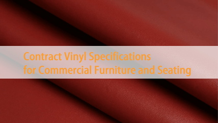 Red folded smooth PVC leather showing soft drape and sleek surface