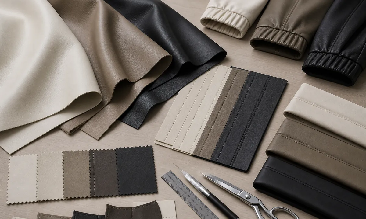 garment and apparel manufacturing synthetic leather swatches