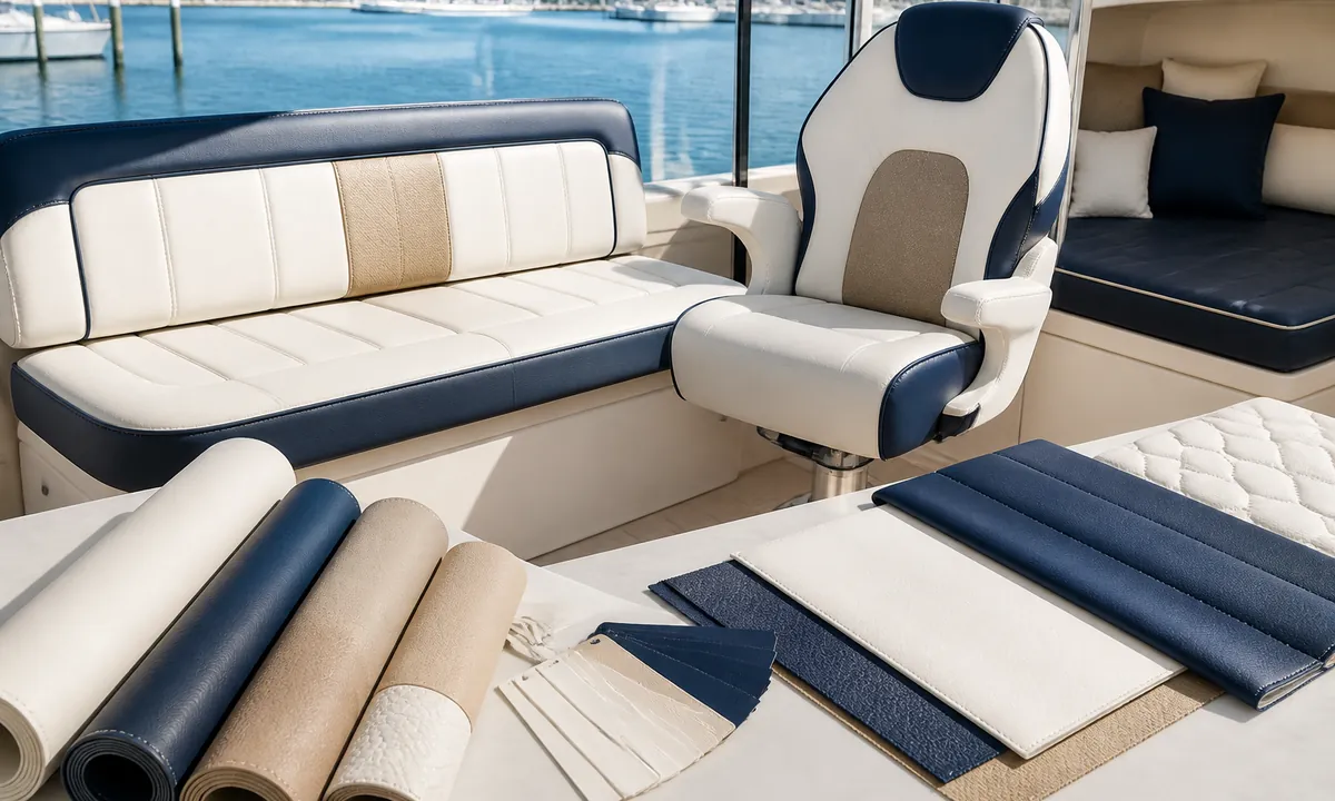 marine and outdoor upholstery material samples