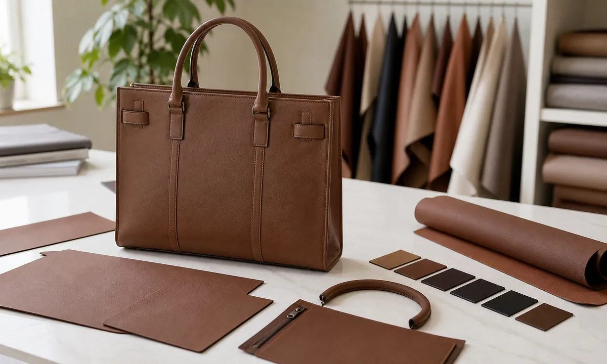 Microfiber leather for bags