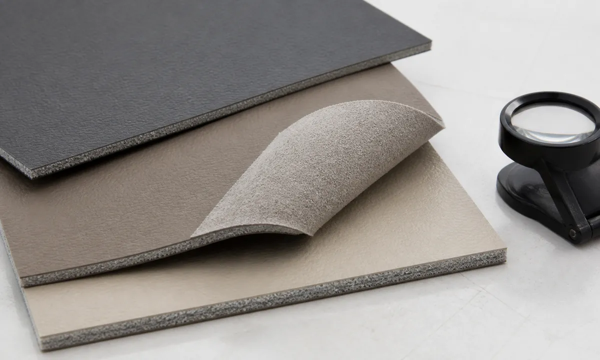 microfiber leather base and surface layer
