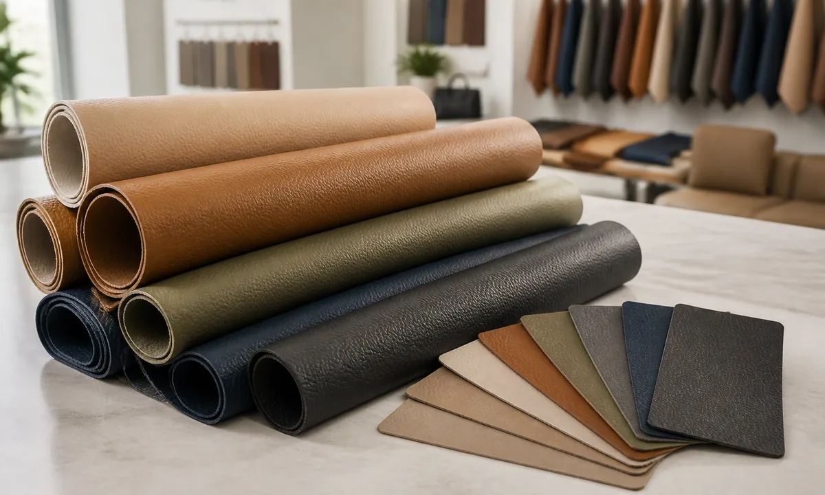 microfiber leather rolls and samples