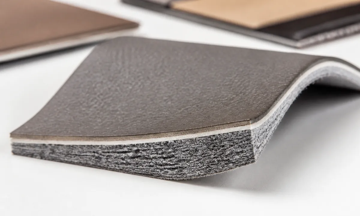 microfiber leather material structure sample