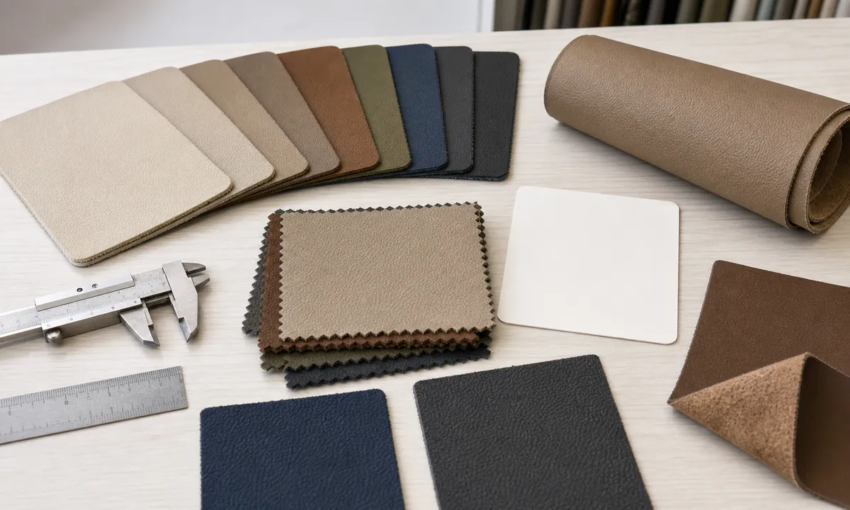microfiber leather sample checklist
