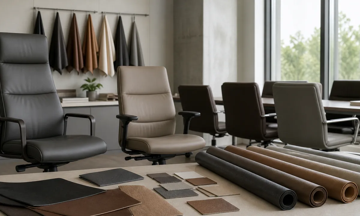 office chair and commercial seating material samples