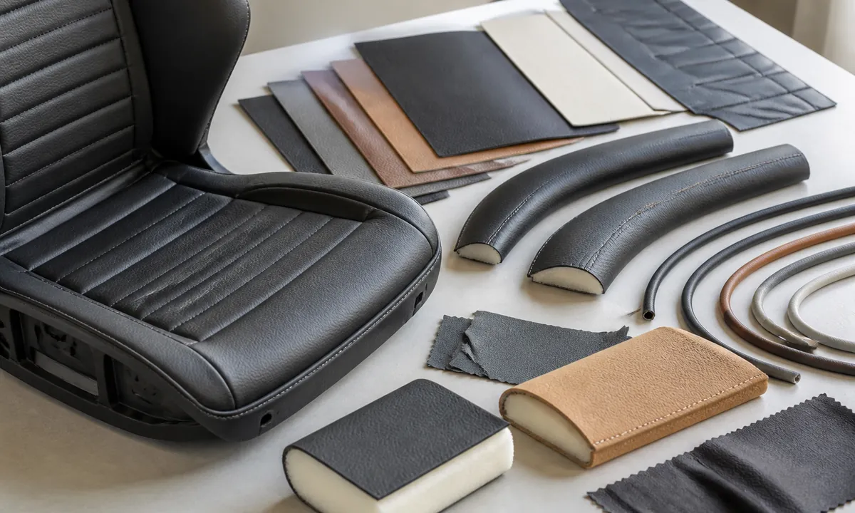 office chair and commercial seating synthetic leather swatches