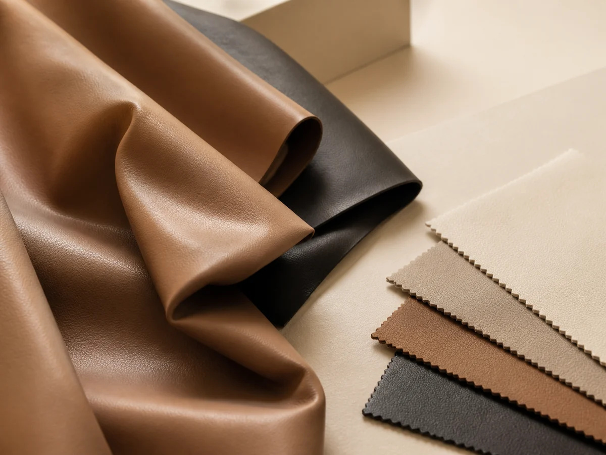 PU leather soft touch material sample