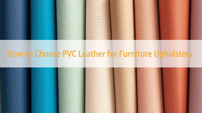 PVC leather for furniture upholstery with a durable surface texture and premium finish