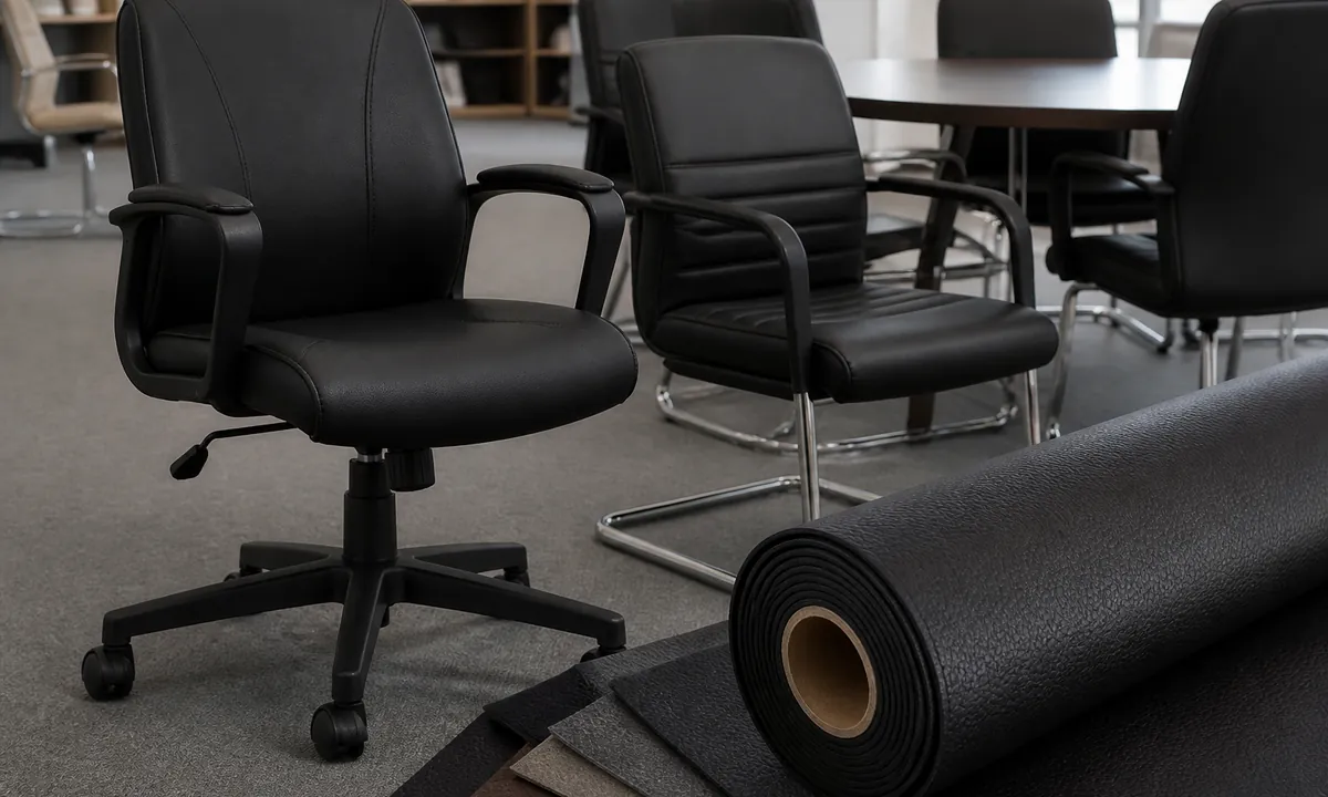 PVC Leather for office chair and commercial seating