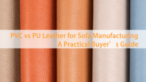 PVC vs PU leather comparison illustrating differences in durability, texture, flexibility, cost, and applications