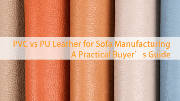 PVC vs PU leather comparison illustrating differences in durability, texture, flexibility, cost, and applications