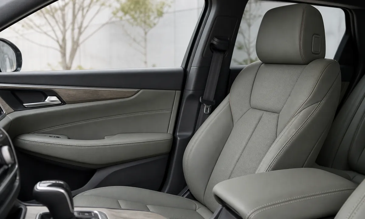 Silicone leather for automotive interiors