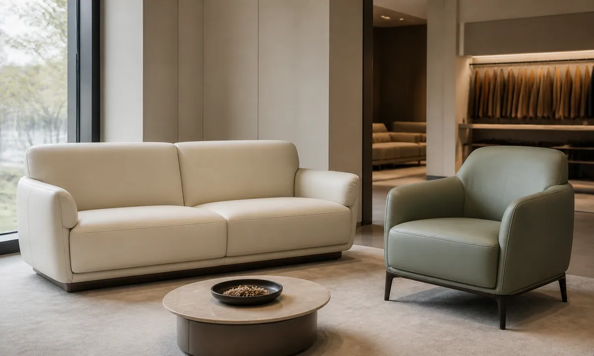 Silicone leather for furniture upholstery