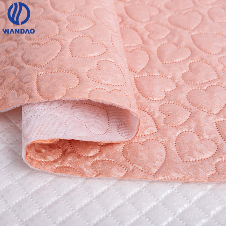 Fashion Multi Quilted Composite Cotton pvc leather for bag