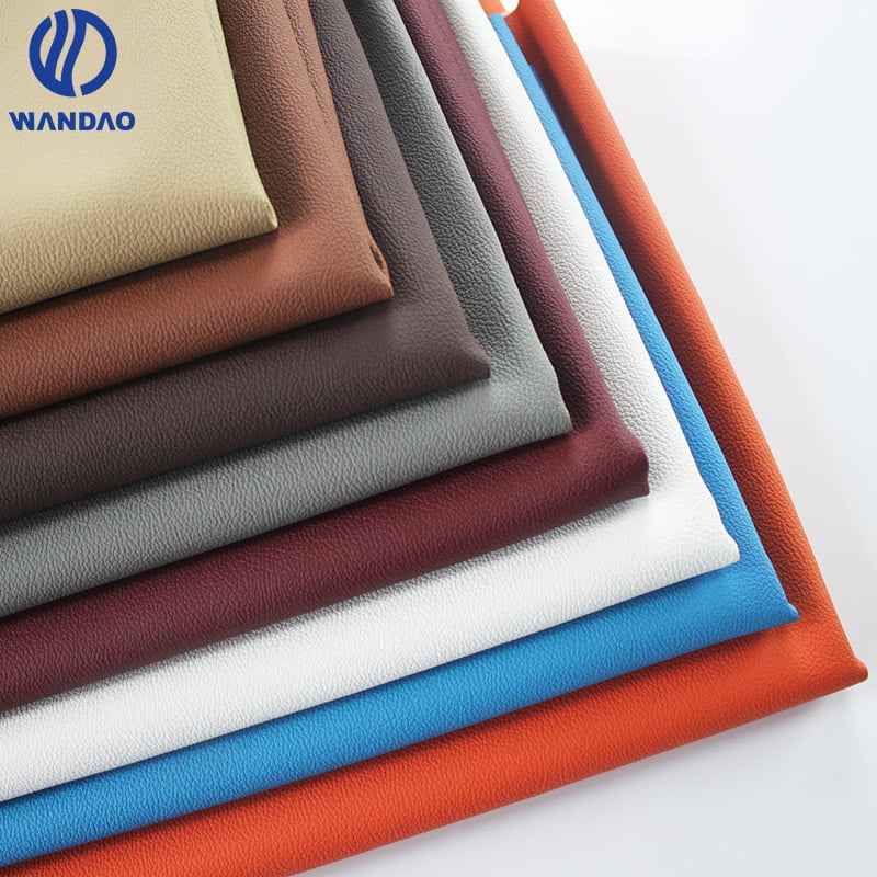 lychee patterns pu leather furniture with Abrasion-Resistant - Wandao Leather