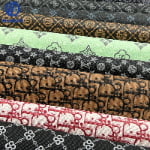 Luxury Style Synthetic Leather PVC Custom Print PVC Leather For Bag