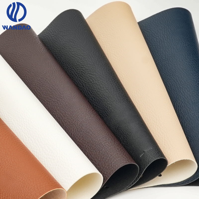 Litchi grain pvc leather for bags