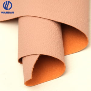 lychee double brush pvc leather for bag, 0.9mm