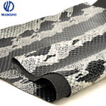 Hot sell high-gloss python pattern pvc leather for bags-0.9MM