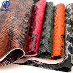 Hot sell high-gloss python pattern pvc leather for bags-0.9MM