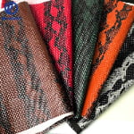 Hot sell high-gloss python pattern pvc leather for bags-0.9MM
