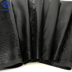 High-gloss animal pattern pvc leather