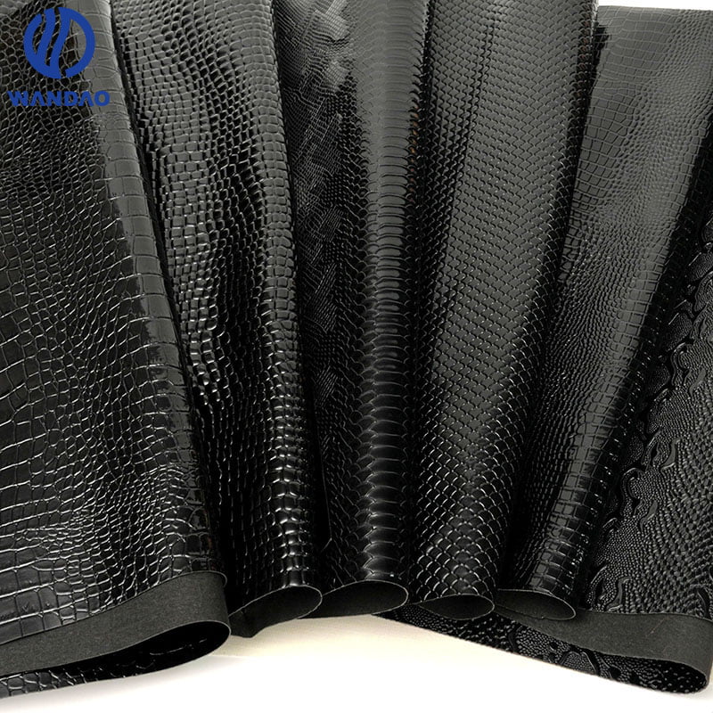 High-gloss animal pattern pvc leather