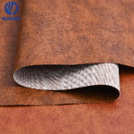 Customizable 1.0mm Brown Double Color PVC  Leather for Bag Embossed Printed Handbag
