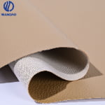 Hot-selling Lychee Texture PU Leather for Shoes-mesh backing
