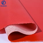 Hot-selling Lychee Texture PU Leather for Shoes-mesh backing