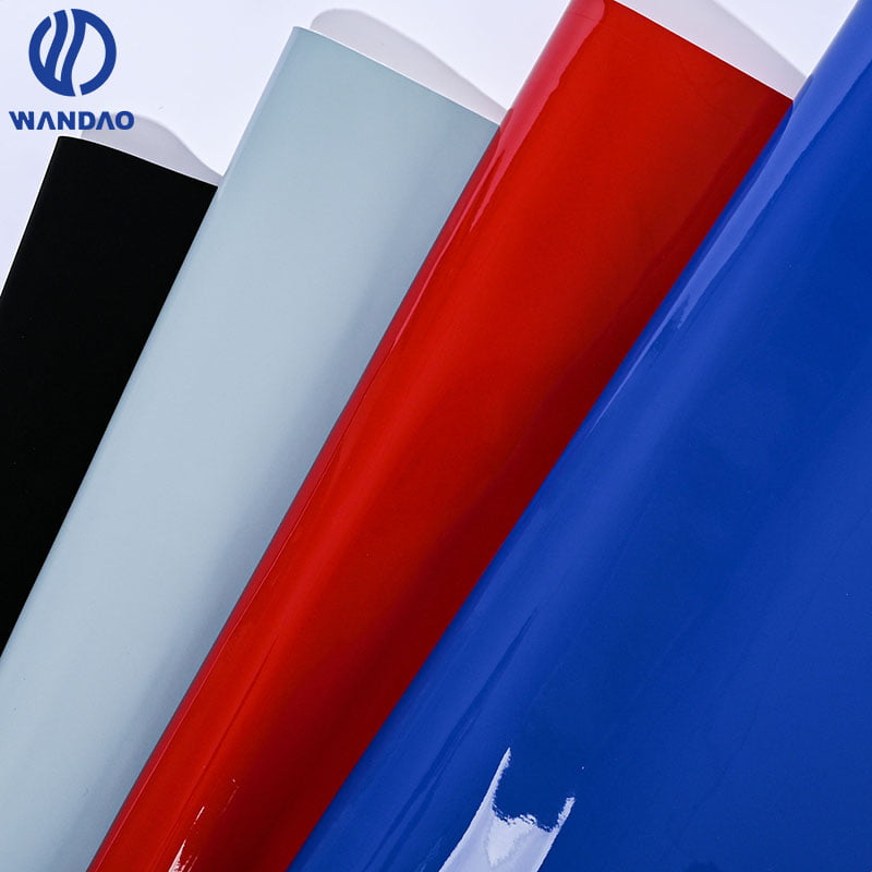 MIRROR PVC leather for shoes 0.7mm woven backing