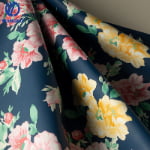 Printed Faux Suede Fabric PVC Leather for Furniture, Decorative Upholstery Fabric