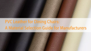 Dining chair PVC leather rolls in various colors and textures for furniture upholstery applications