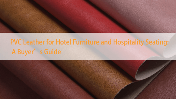 Hotel PVC leather rolls in various colors and textures for hospitality furniture and upholstery applications