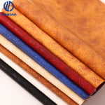 double color pvc leather for furniture 0.8mm knitted fabric backing