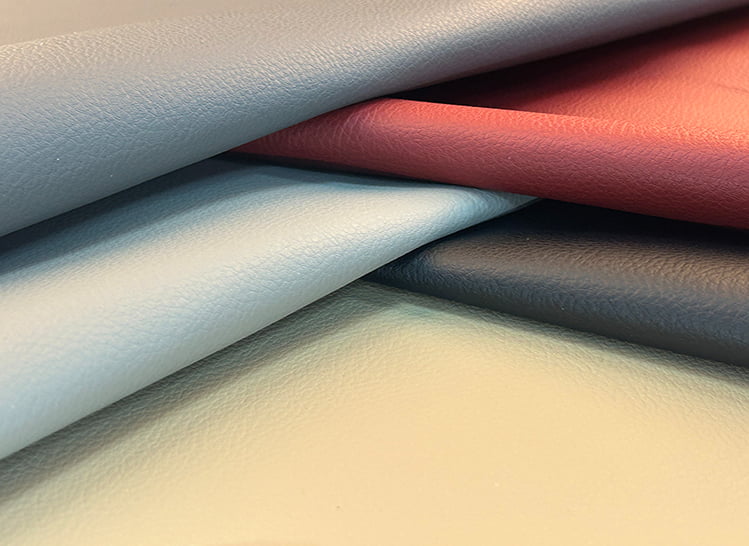 Different color microfiber leather