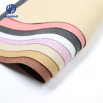 1.0mm Fabric-backed Scratch Wear-resistant Retro two-color microfiber leather for shoes