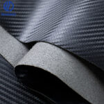 Eco-Friendly Carbon patterns microfiber leather for car seat -0.7mm
