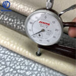 Crackle-finish microfiber leather for bags