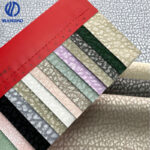 Crackle-finish microfiber leather for bags