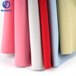 0.6mm Waterproof sheep skin microfiber leather for bag